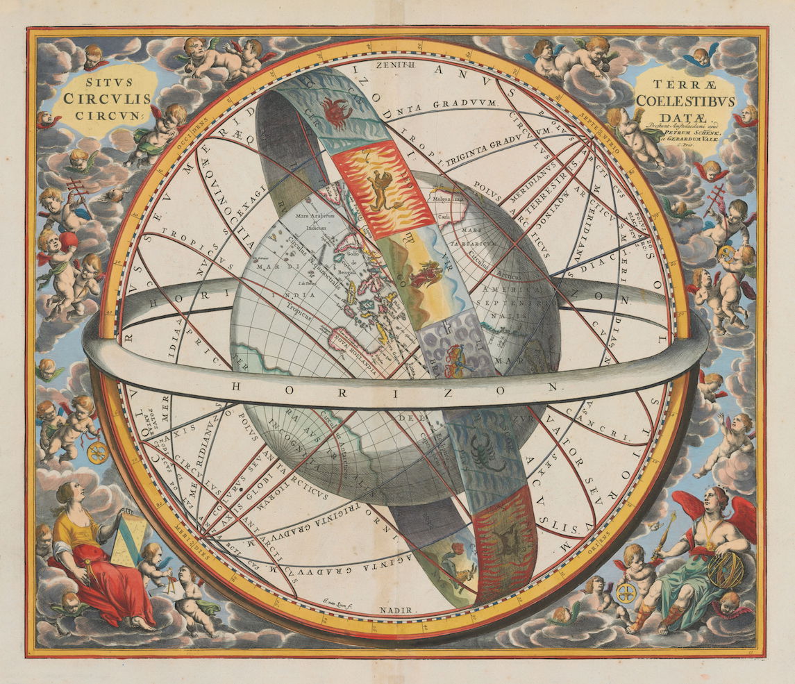 Ptolemaic View of the Universe by Andreas Cellarius.